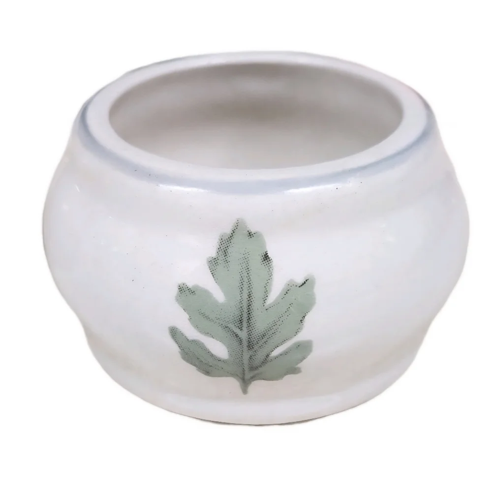 Pfaltzgraff Naturewood Stoneware Napkin Rings Set of 12 Leaf Botanical